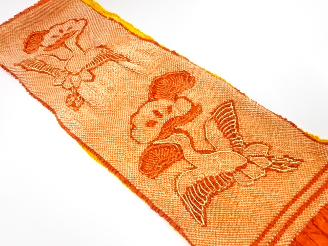 正絹　振袖用　絞り　帯揚げ